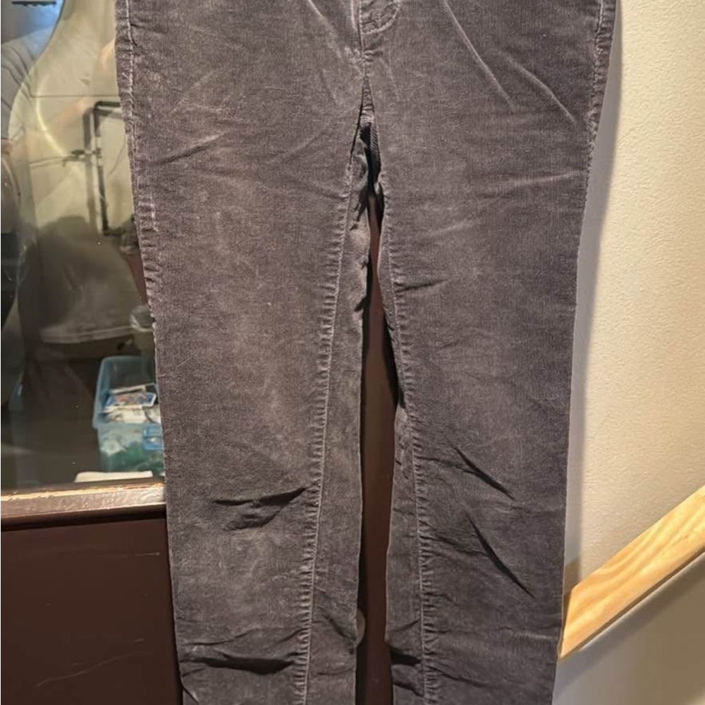LC Lauren Conrad Black Straight Leg Corduroy Pants